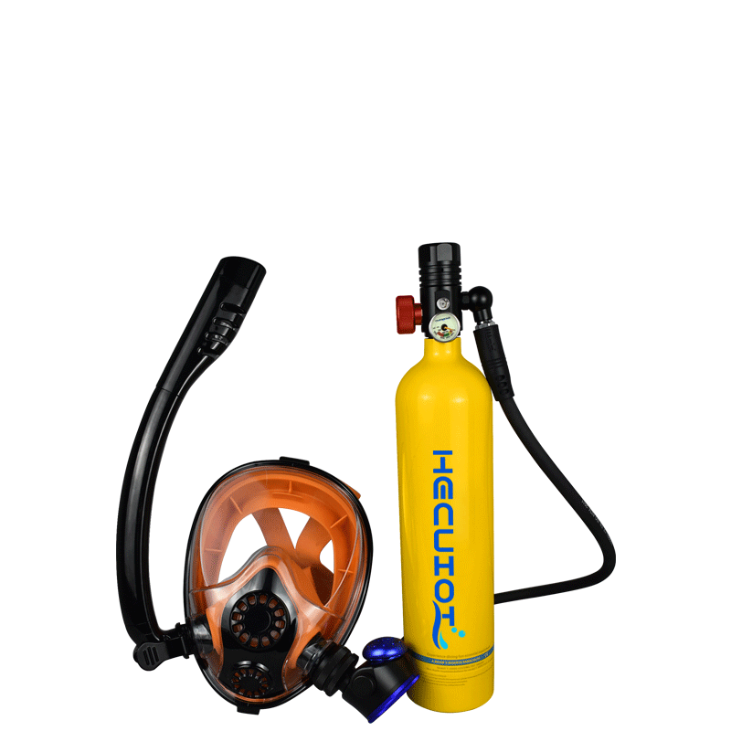 Mini 1LScuba Diving Tank Set,  - Freediving Mask Set review and price