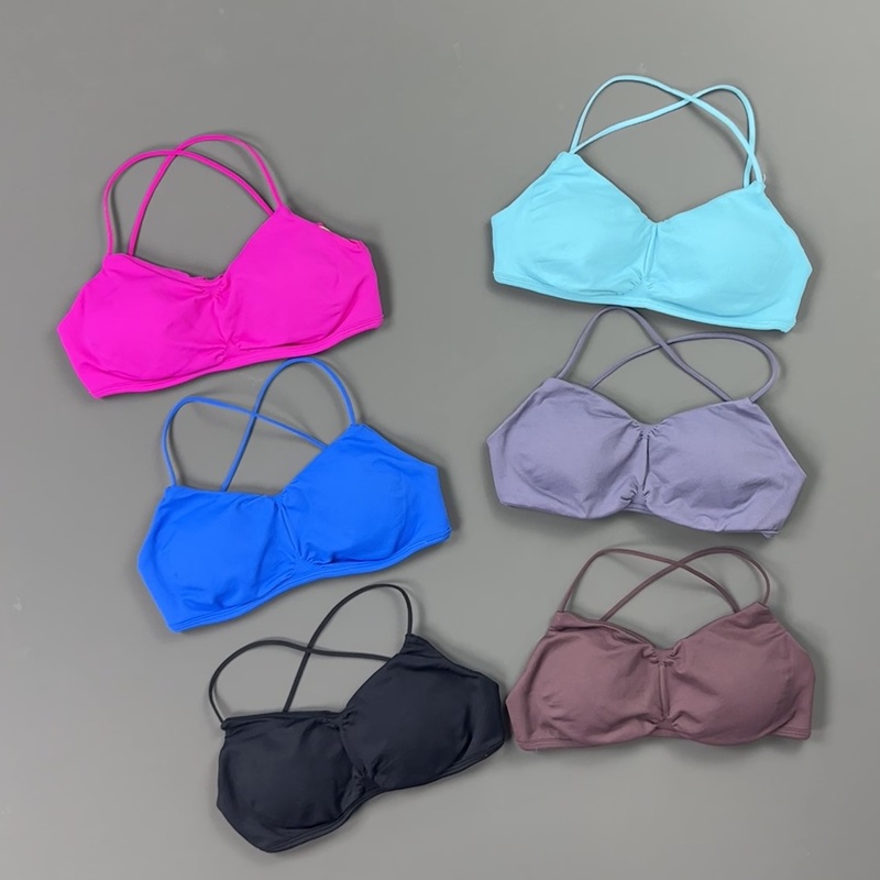 HISTELLO Front Ruched Cross Ba - Aquatic Sports Bra review and price