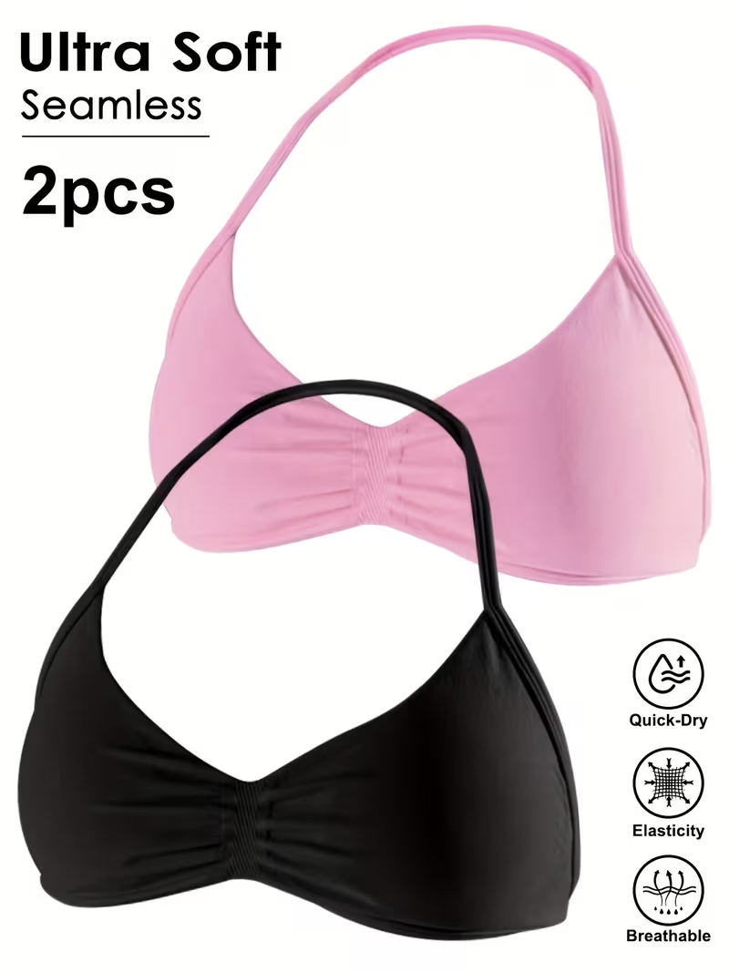 2pcs Seamless Sexy Open Back G - Aquatic Gym review and price