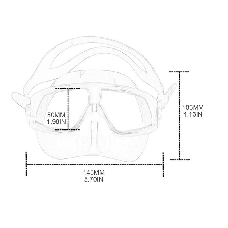 Wide View Snorkel Mask Anti-fo - Freediving Mask Set review and price